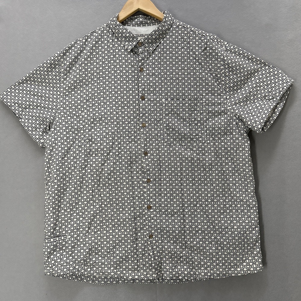 California Cowboy High Water Shirt Men 2XL Short Sleeve Terry Cloth Lined
